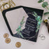 Tropical Greenery Geometric .04" Acrylic Wedding Invitations CWIA07